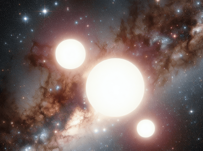 迄今最緊湊四合星系統，內部三顆恆星全擠在水星─太陽範圍內