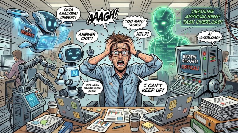 管太多 AI 代理，員工腦袋會冒煙！AI 造成新職災