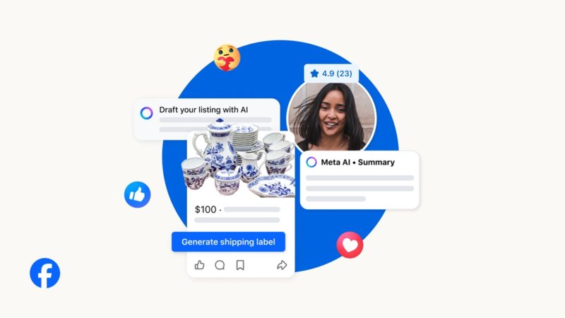 Facebook Marketplace 導入 AI 工具，自動回覆訊息、生成商品列表一鍵搞定