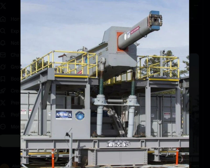 受惠川普級戰鬥艦，美軍重啟電磁軌道砲開發