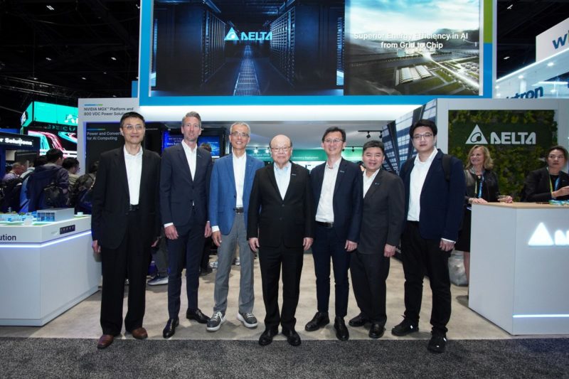 台達電 GTC 秀 800VDC 直流電力架構