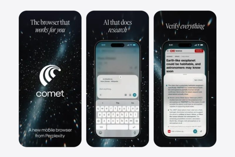 Perplexity Comet 瀏覽器正式支援 iPhone，主打多來源 AI 答案