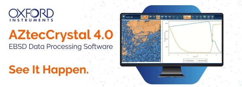 牛津儀器推出 AZtecCrystal 4.0，推動 EBSD 數據分析進步