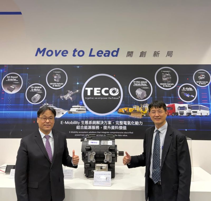 進軍全球電驅橋市場！東元攻高酬載無人機、首發 400kW 扁線油冷直驅馬達