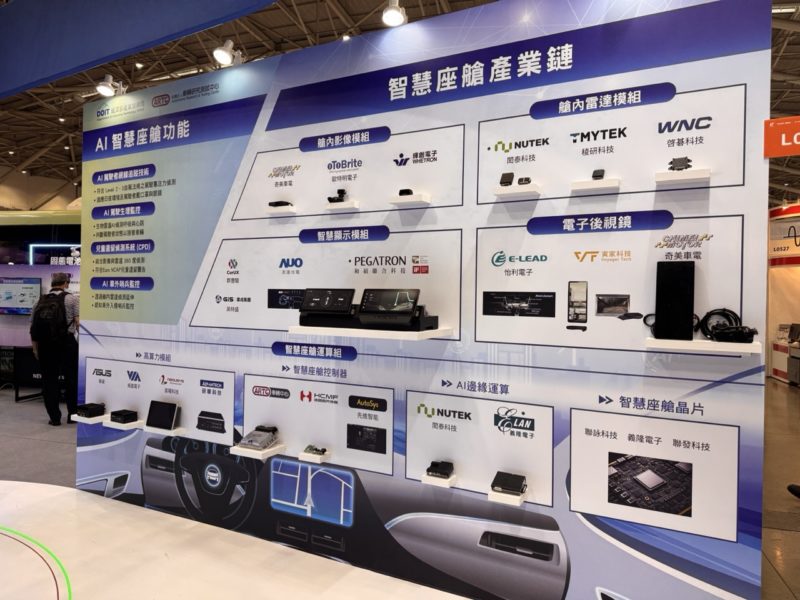 台灣智慧座艙產業鏈，打進北美、日本和東南亞供應商