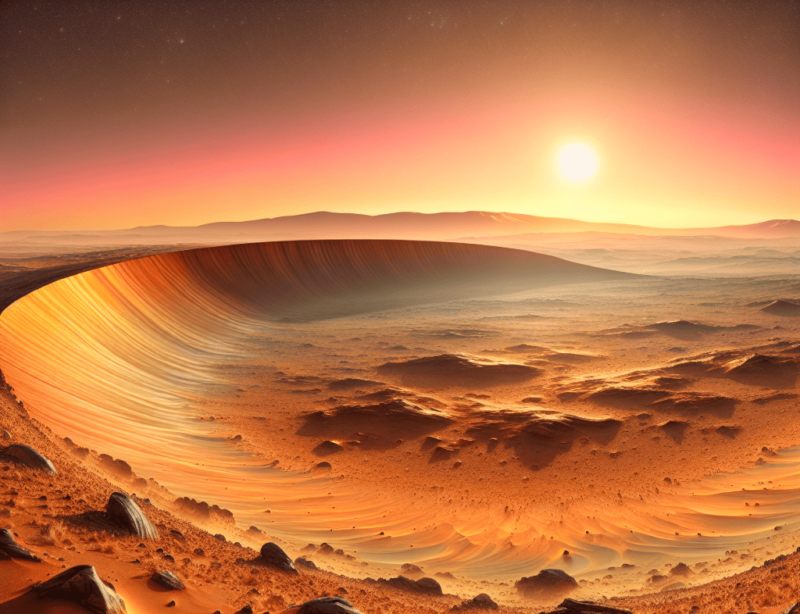 浴缸環地形覆蓋火星地表三分之一，暗示昔日存在巨大海洋