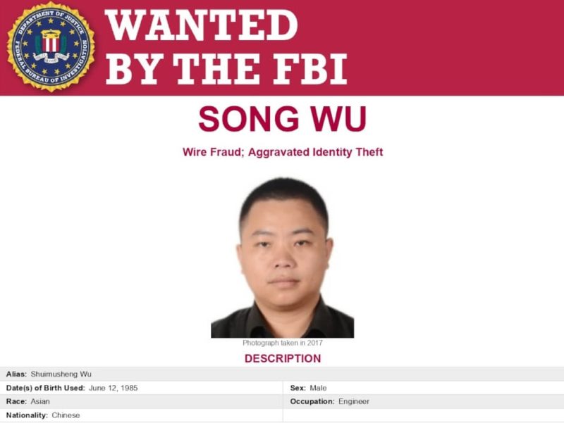 中國工程師竊美國防軟體遭 FBI 通緝，目標包括 NASA 與美軍