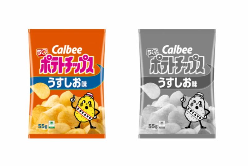伊朗戰事油墨原料告急！Calbee 旗下洋芋片改「黑白包裝」