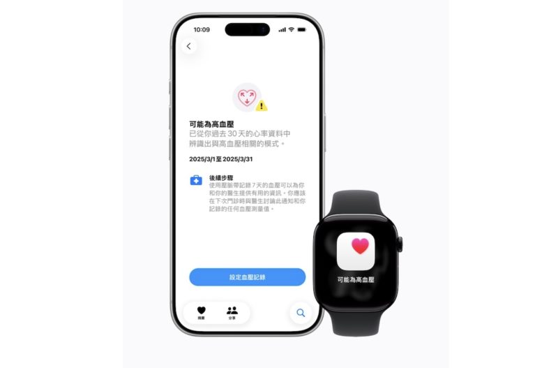 Apple Watch 高血壓功能正式登台