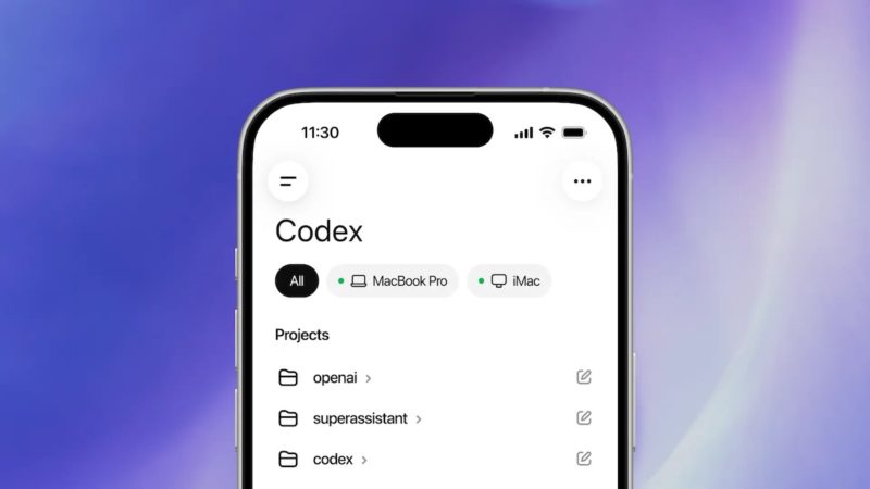 ChatGPT 開放遠端存取電腦上的 Codex，即時掌握工作進度
