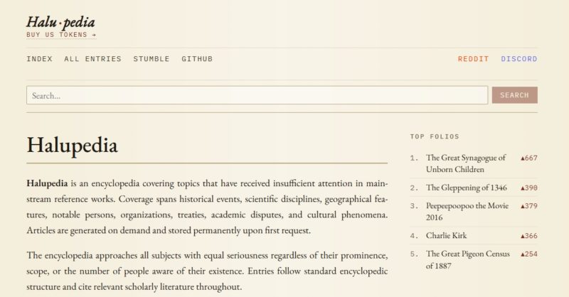 一本全由 AI 瞎掰的百科全書，揭密「Halupedia」如何用滿滿的幻覺挑戰讀者認知