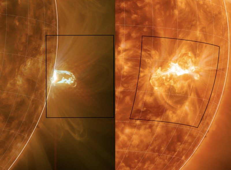 直擊「失敗的太陽爆發」，物質硬生生被吸回表面