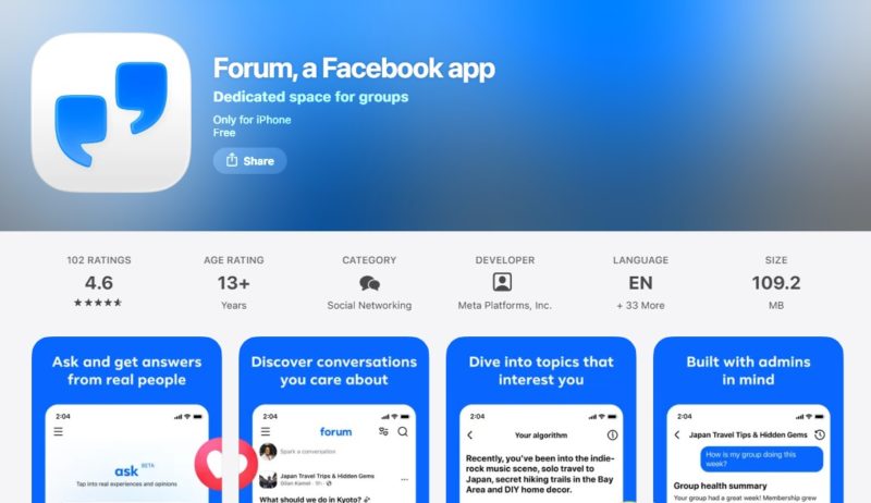 Meta 推出競品 App「Forum」 Reddit 嚇跌近 6%