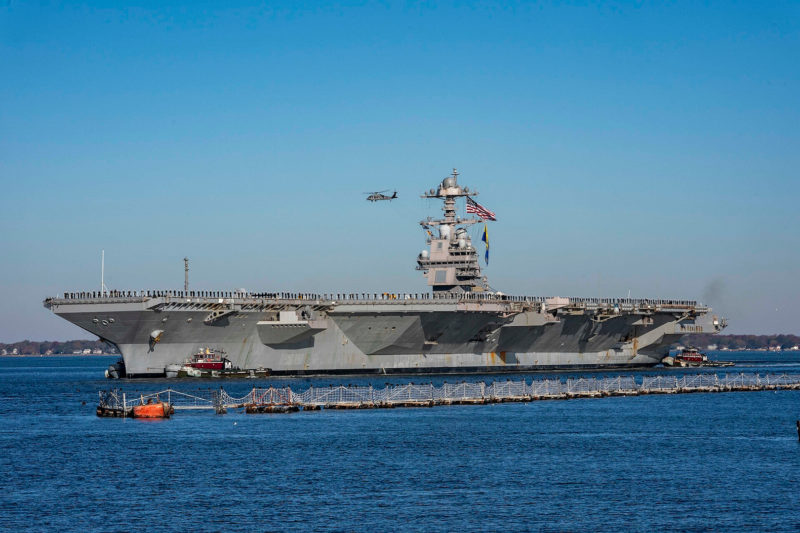 航母化身巨型行動電源，美軍「福特號」今夏將首度測試供電整個海軍基地