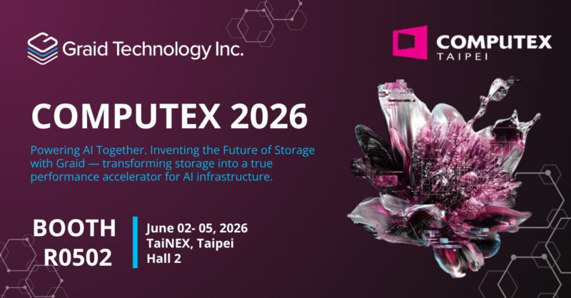 圖睿科技 COMPUTEX 2026 展出 AI-ready 全系列 RAID 儲存解決方案
