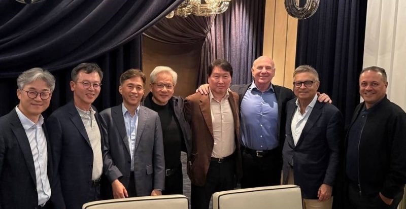 「韓版兆元宴」密會畫面曝光！黃仁勳、SK 會長崔泰源談 AI 記憶體