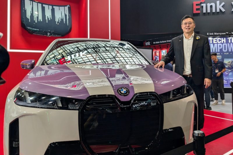 元太 COMPUTEX 大秀 BMW 展示車，電子紙智慧表面願景延伸建物