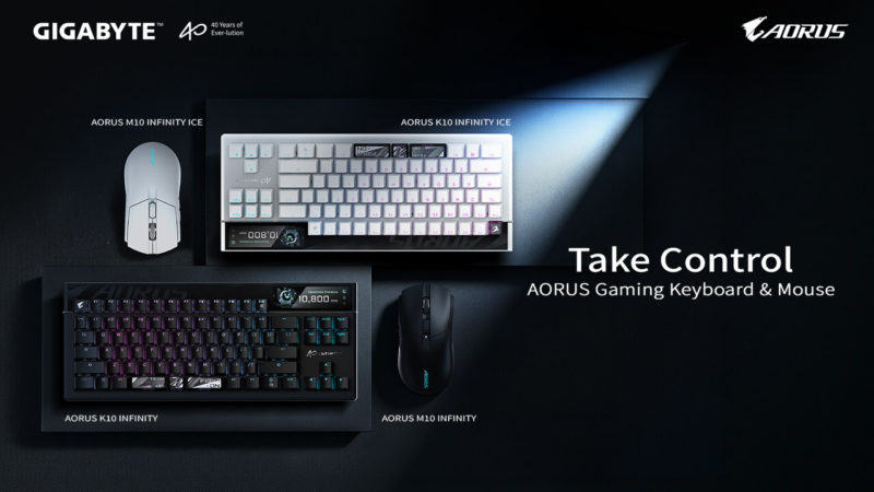 技嘉 COMPUTEX 2026 發表 AORUS K10 INFINITY 電競鍵盤與 M10 INFINITY 電競滑鼠