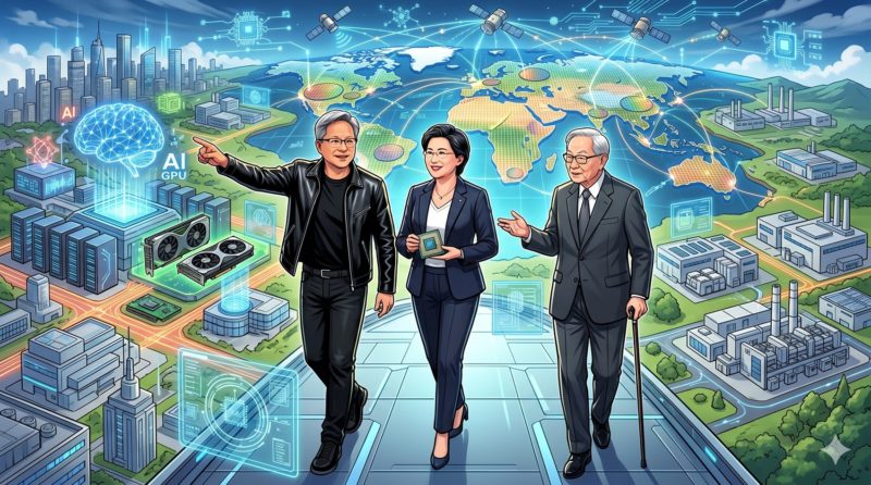韓媒點名黃仁勳蘇姿丰張忠謀，讚台灣半導體巨擘重塑全球科技業