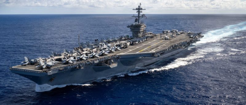 羅斯福號航空母艦外號「大棒」，扛環太軍演指揮中樞