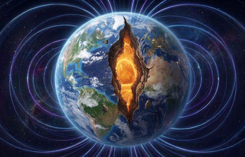 太平洋地底熔融鐵突改向，科學家：地球磁場引擎不如想像穩定