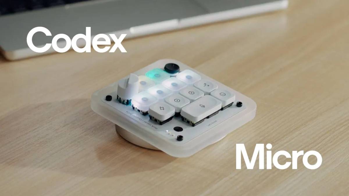 Codex Micro 鍵盤限量推出，快捷鍵一手掌控Codex 狀態| TechNews 科技新報