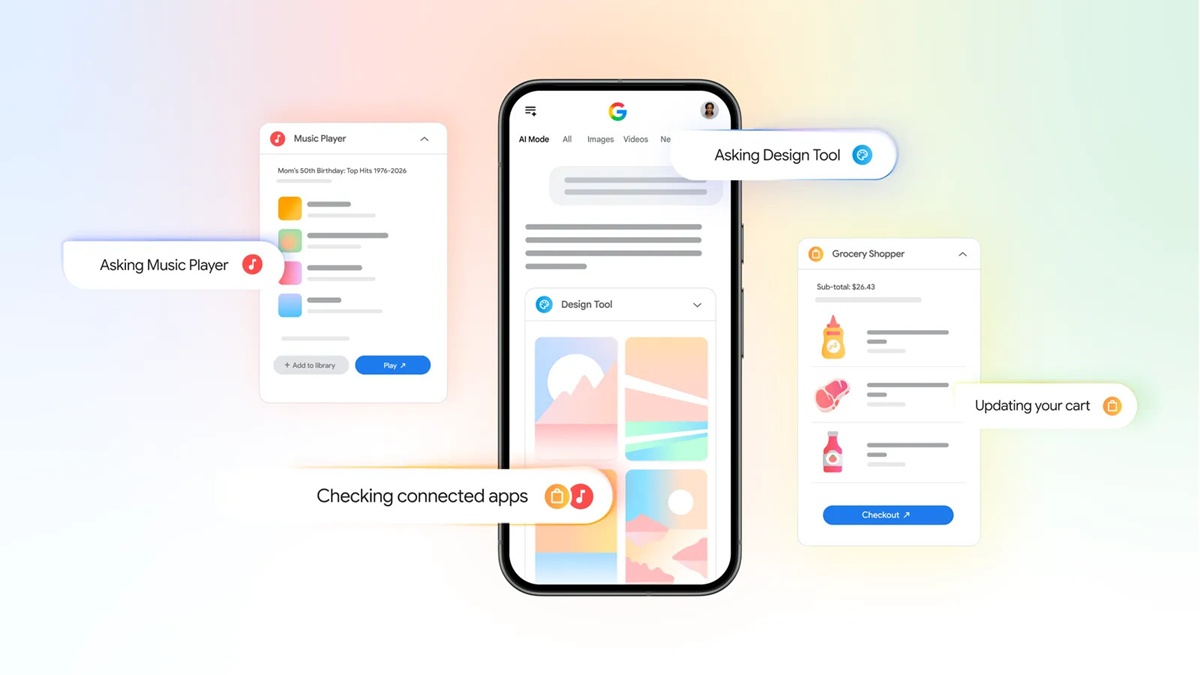 Google AI 模式從回答問題變「直接辦事」，整合 Canva、YouTube Music 與 Instacart 三大服務