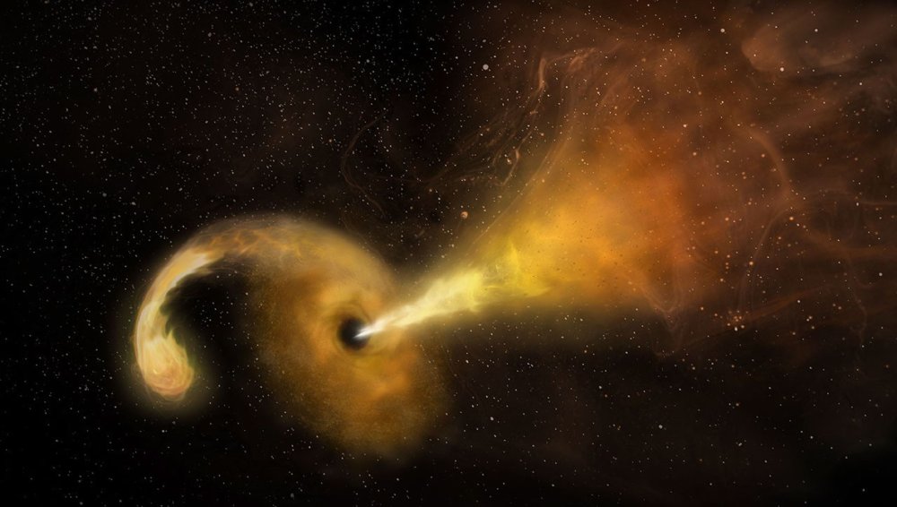 NASA 雨燕天文台捕捉「孤兒黑洞」撕裂恆星，瞬間爆發百億顆太陽光輝