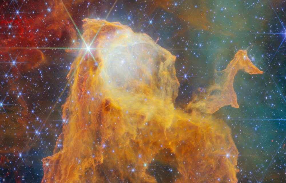 韋伯太空望遠鏡揭密「珠寶箱」星雲，70 顆年輕恆星藏身其中