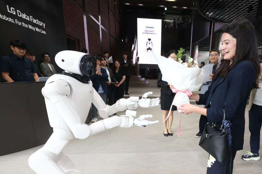 輝達與 LG 機器人合作再升溫，黃仁勳女兒親赴首爾推進「機器人資料工廠」建置