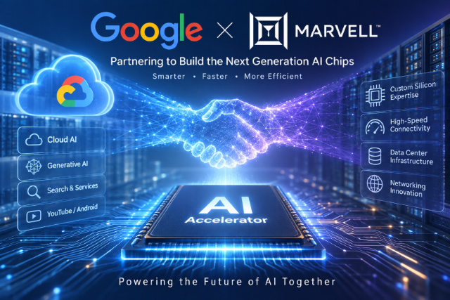 Google 與 Marvell 達成認股合作協議,消息衝擊 Broadcom 股價下跌 5%