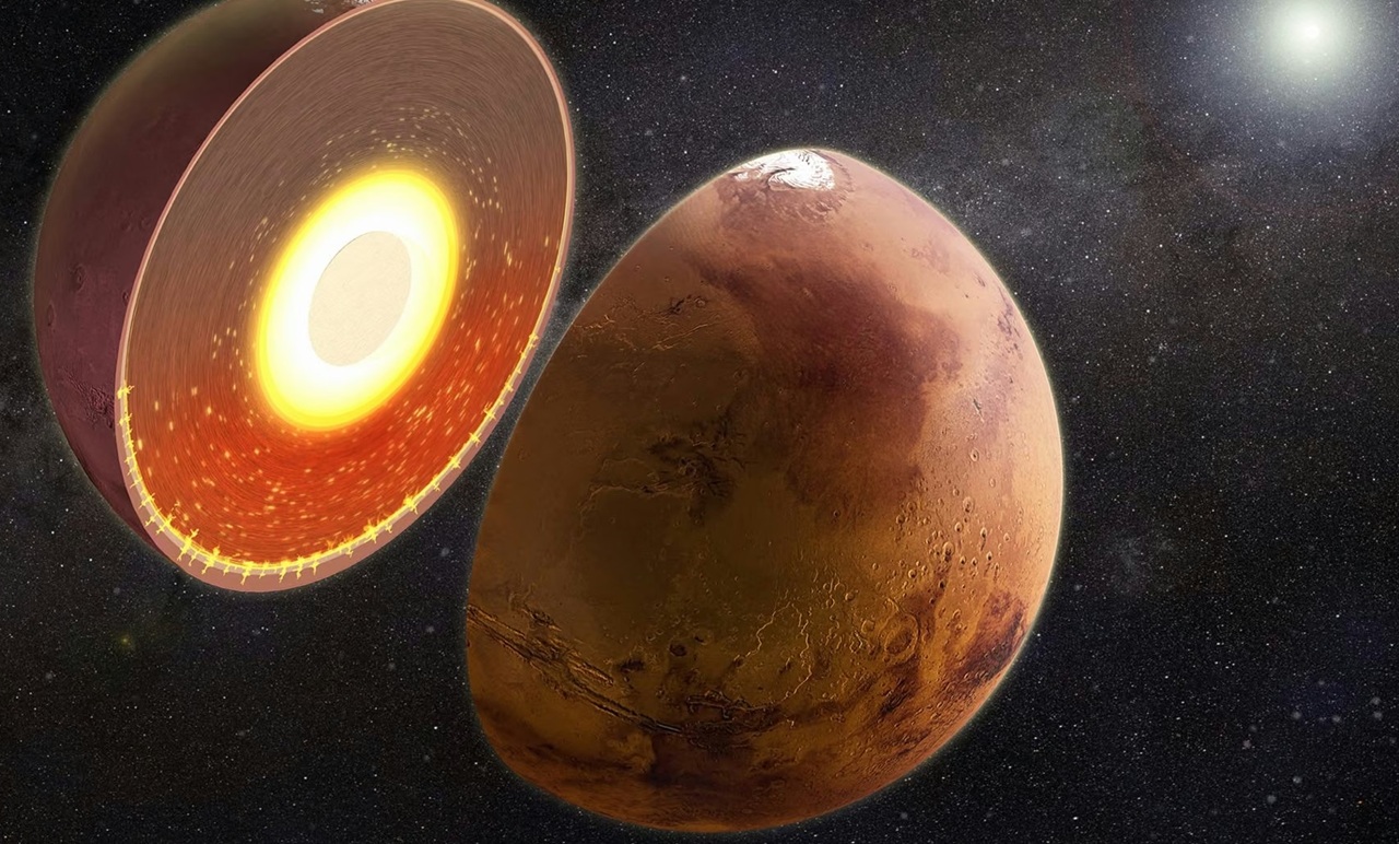 不只表面不對稱，新研究證實火星內部「南熱北冷」，溫差近 400℃