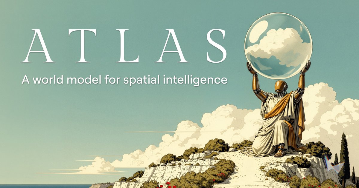 李飛飛推出新一代世界模型 Atlas，模擬真實世界和機器人運作