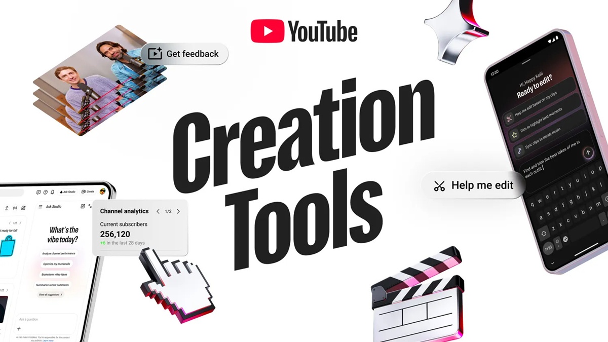 AI 助攻創作與變現升級,YouTube 發表對話式編輯助手等多項重量級功能
