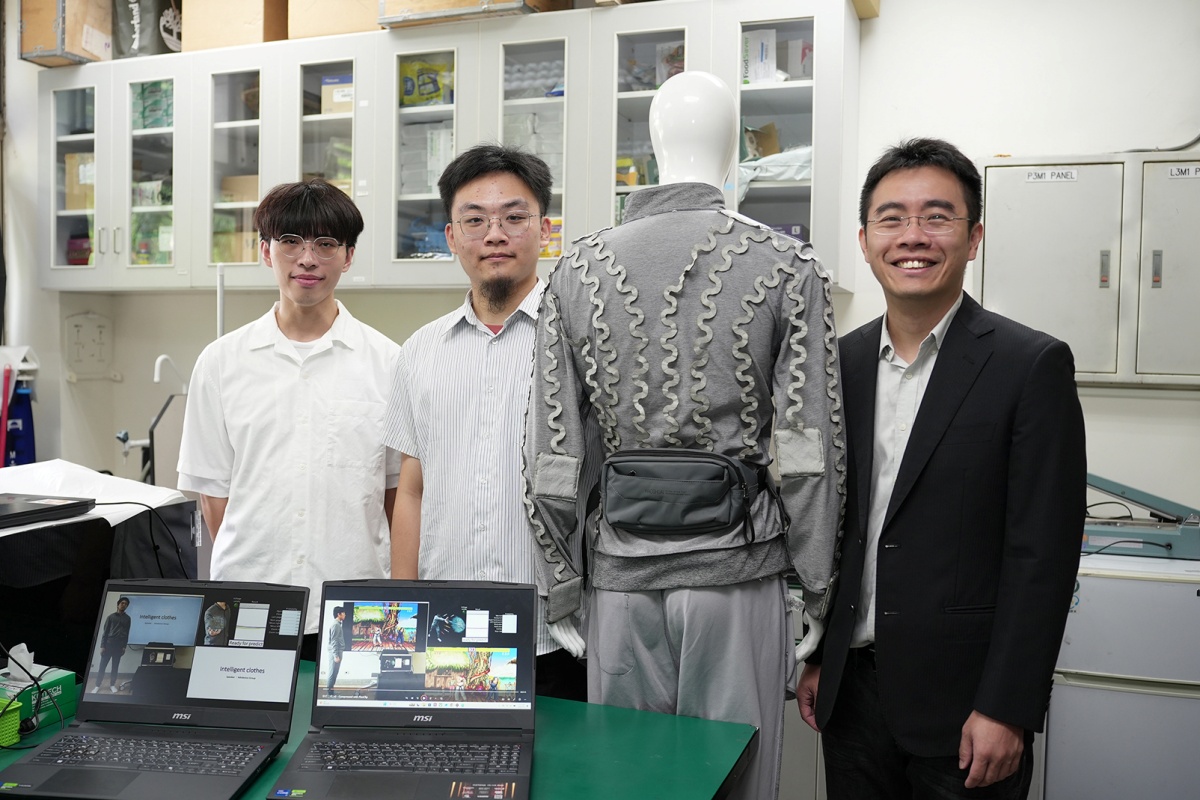 不用滑鼠可操控電腦，興大材料系開發 AI 體感智慧衣